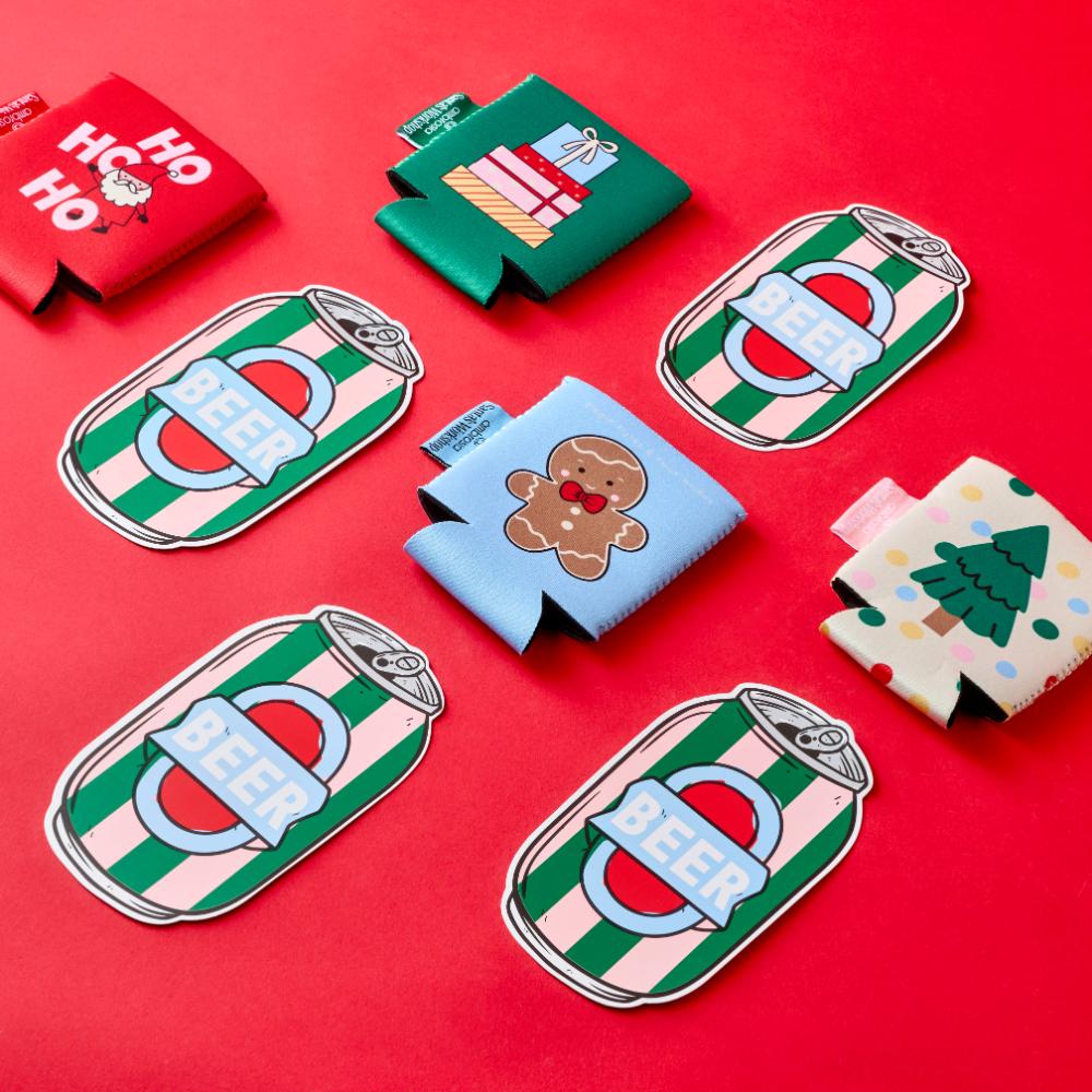 Ambrosia Santas Workshop Stubby Holder - Surprise Stocking Filler