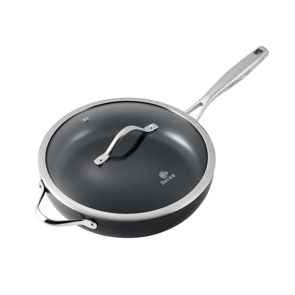 Baccarat iD3 Hard Anodised Saute Pan With Lid 30cm
