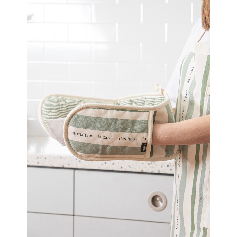 Ladelle La Casa Leaf Double Oven Mitt