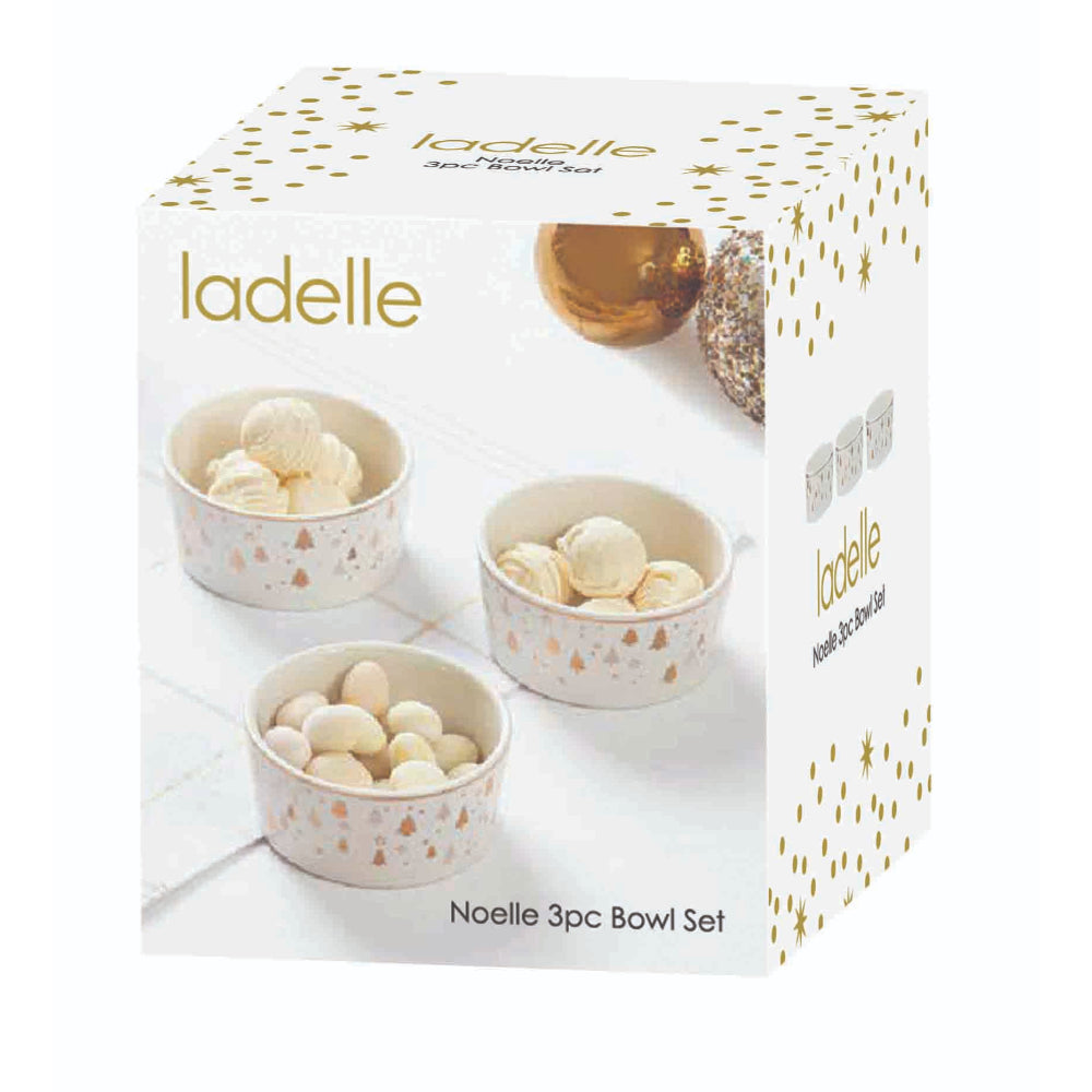 Ladelle Noelle 3 Piece Bowl Set