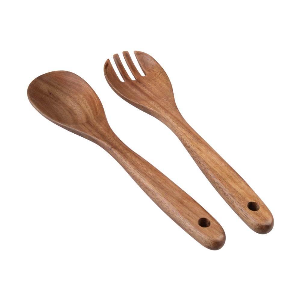 Alfresco Lane Acacia Wood Salad Servers Set of 2 28cm
