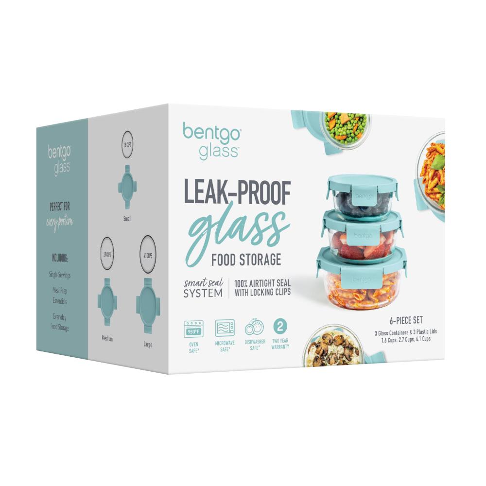 Bentgo 6 Piece Round Glass Food Storage Set