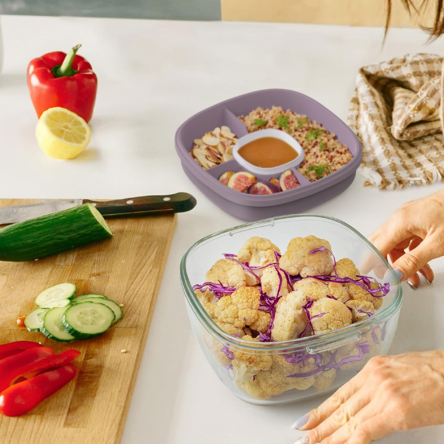 Bentgo All-In-One Glass Salad Container