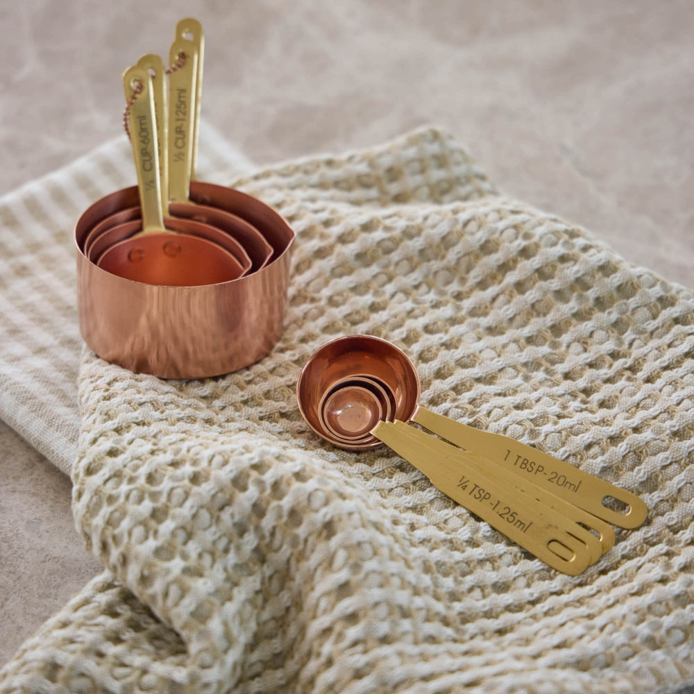 Davis & Waddell Heritage Copper & Brass Measuring Spoon Set