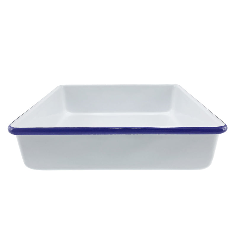 Falcon Brownie Cake Pan 24cm White & Blue
