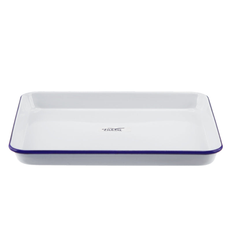 Falcon Baking Tray 31cm White & Blue