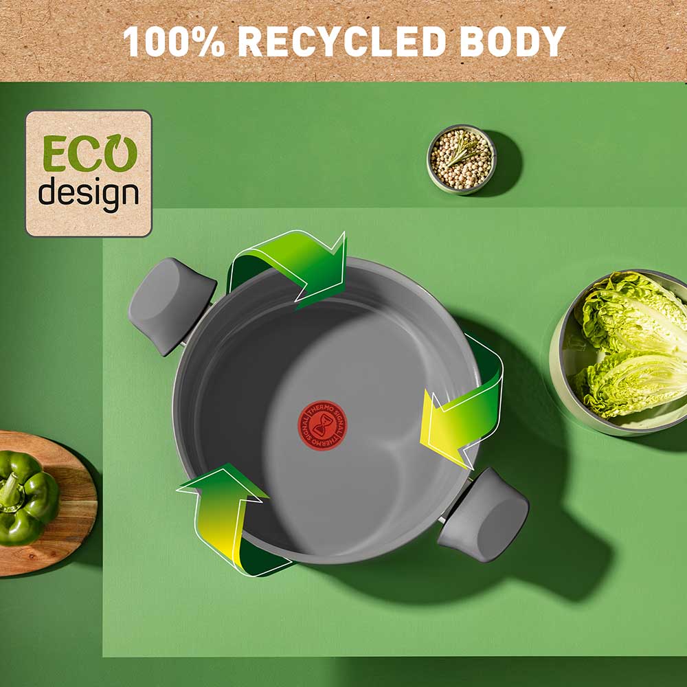 Tefal Revive Ceramic Induction Non-Stick Stewpot and Lid 24cm infographic at Robins Kitchen