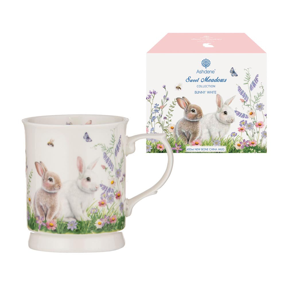 Ashdene Sweet Meadows Mug with baby bunnies at Robins Kitchen