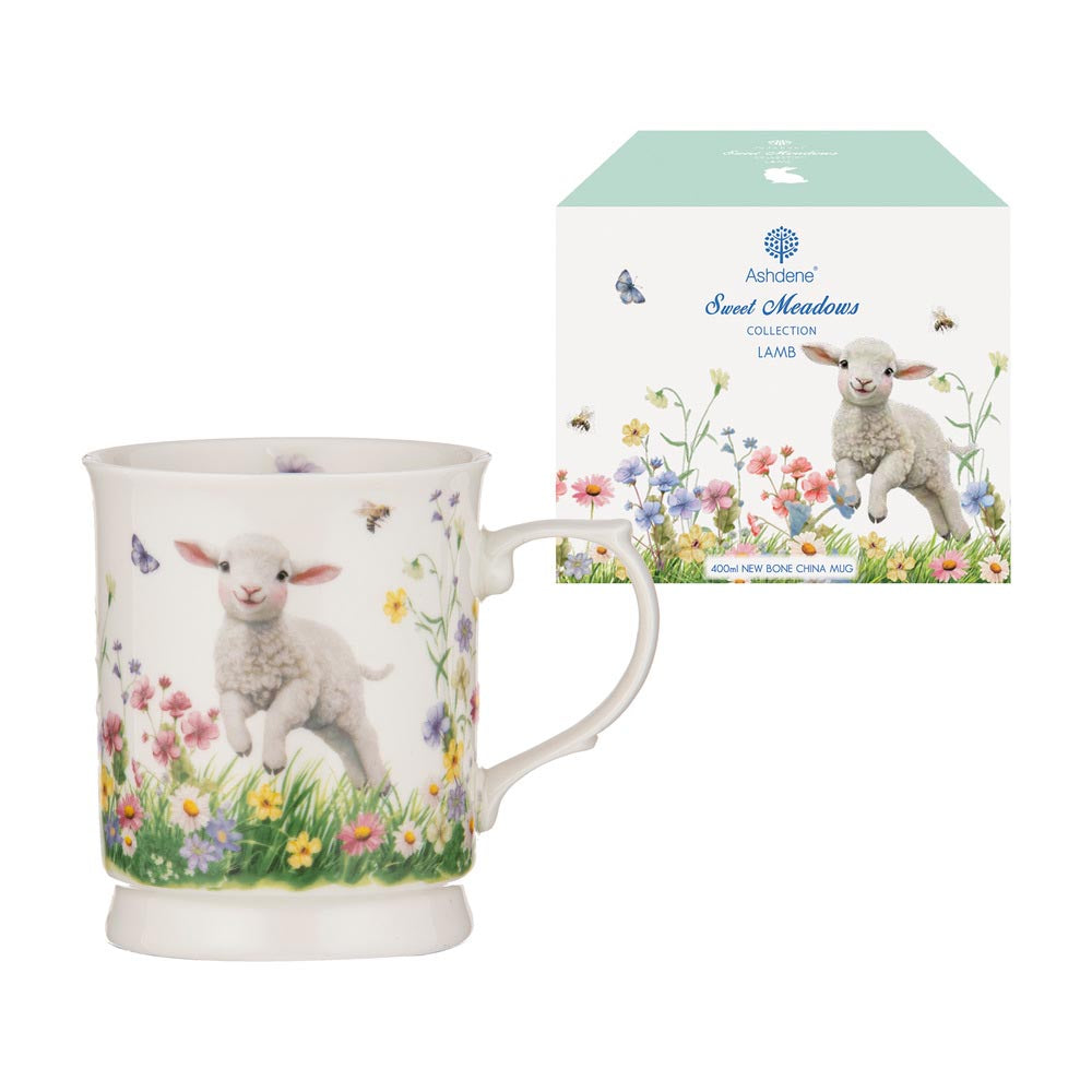 Ashdene Sweet Meadows Mug with baby lamb at Robins Kitchen