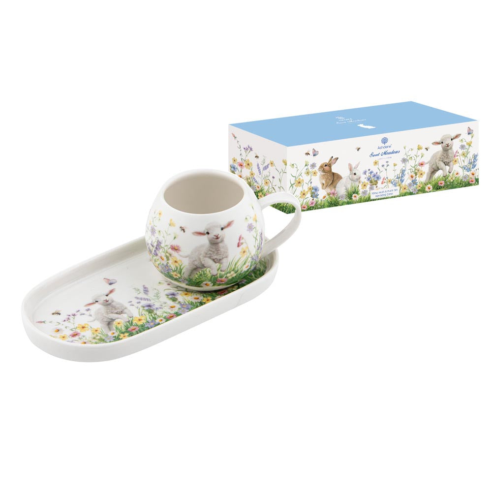 Ashdene Sweet Meadows Mini Hug Mug & Plate Set at Robins Kitchen