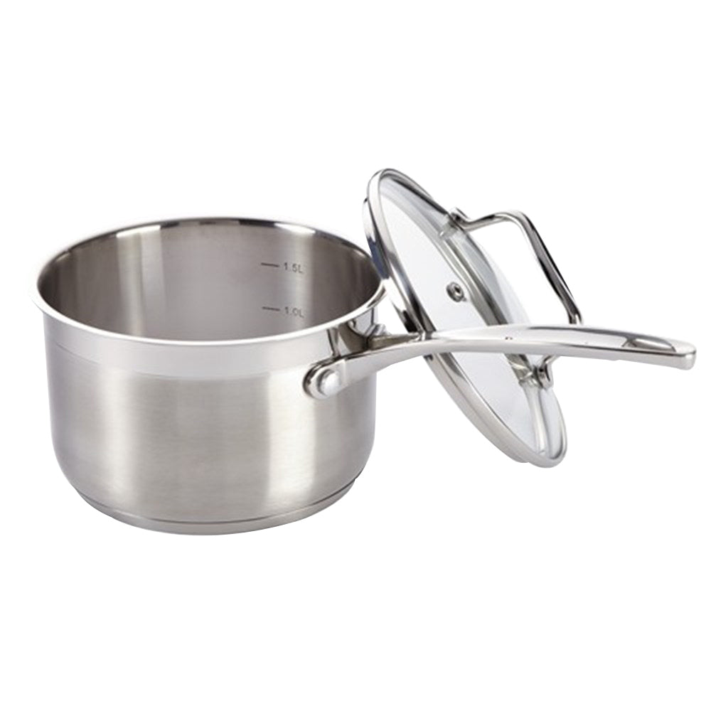 Baccarat iconiX Stainless Steel Saucepan with Lid 16cm at Robins Kitchen