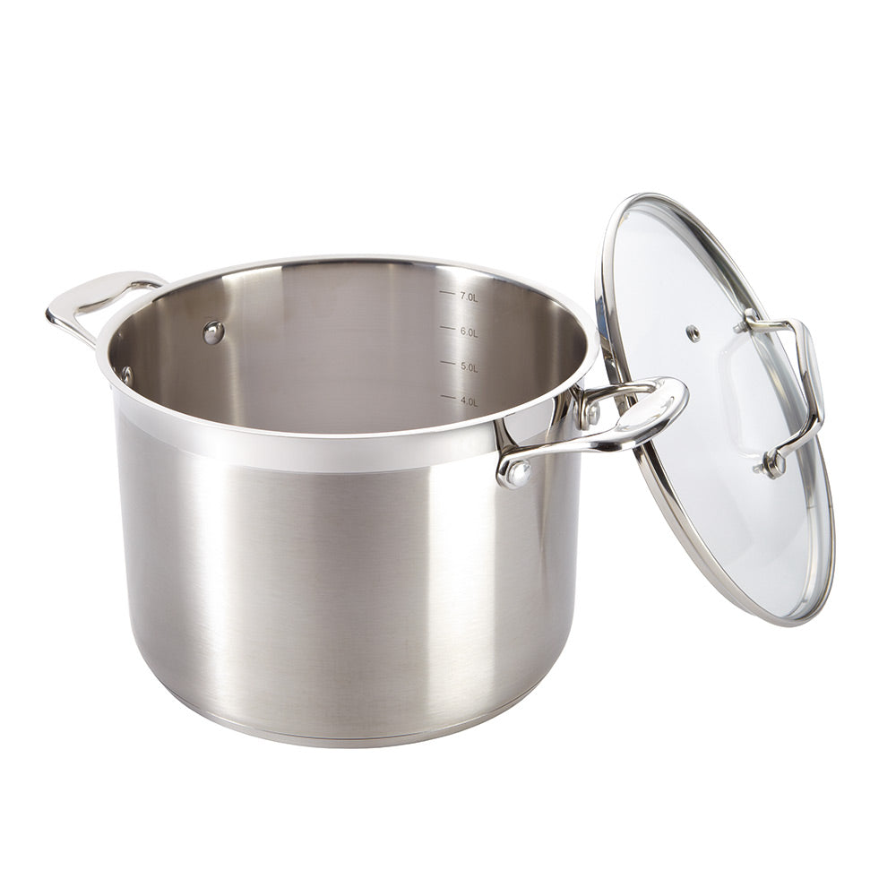 Baccarat iconiX Stainless Steel Stockpot with Lid 7.2L/24cm at Robins Kitchen