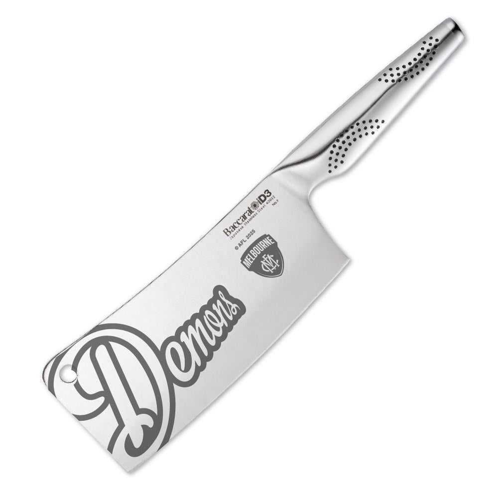 Baccarat iD3 Cleaver 17.5cm AFL Melbourne Demons at Robins Kitchen