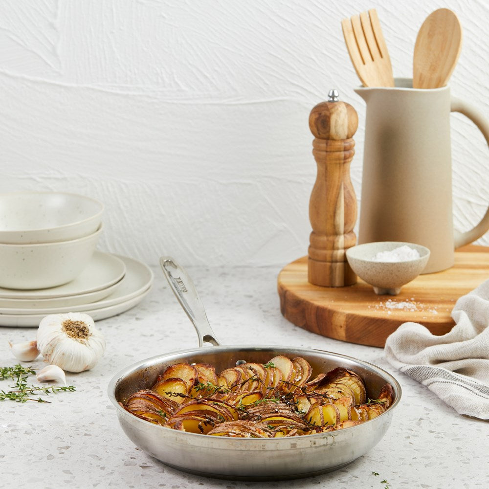 Baccarat iconiX 9 Piece Stainless Steel Cookware Set with 26cm frypan at Robins Kitchen