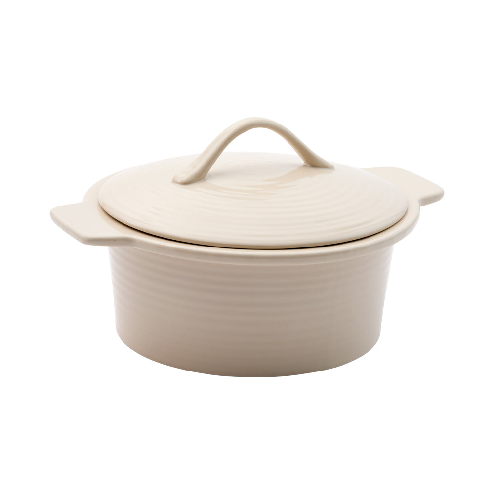 OvenBake Casserole Dish with Lid 3L Oat Cream at Robins Kitchen