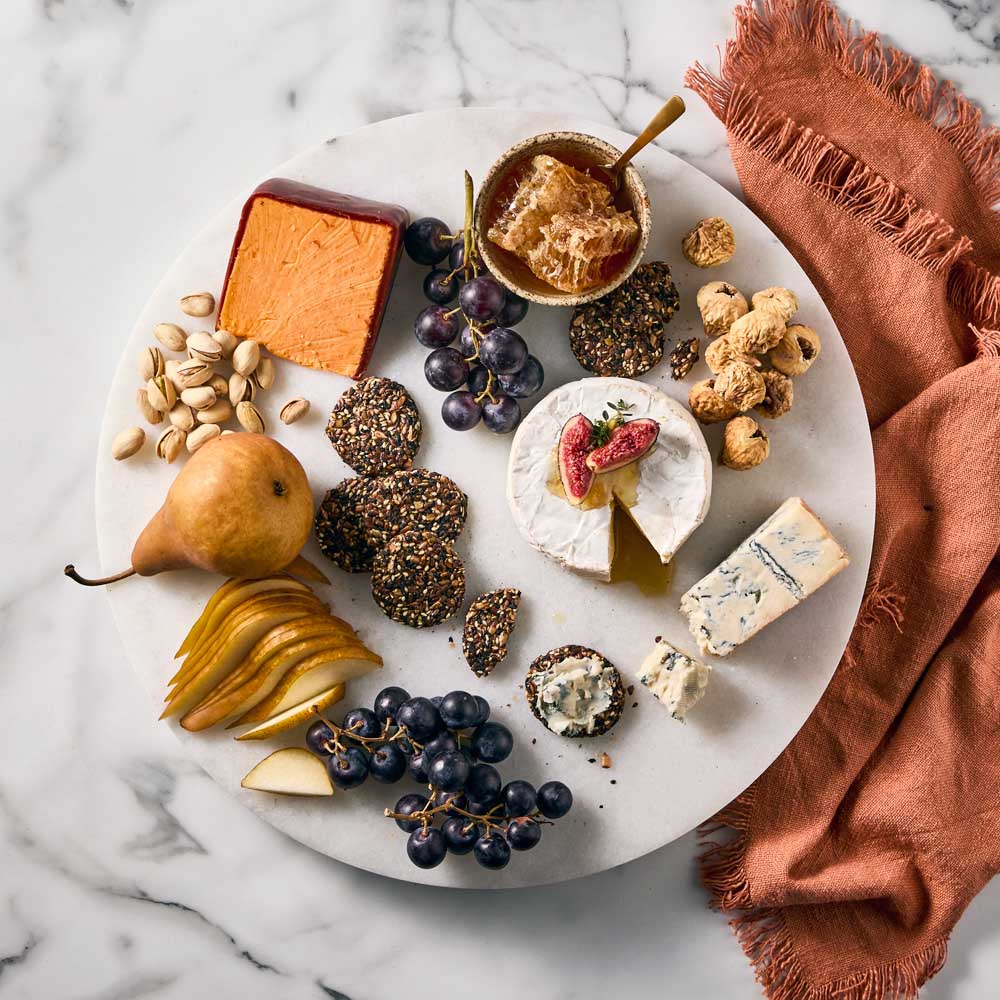 40cm Marble Lazy Susan with charcuterie - Robins Kitchen