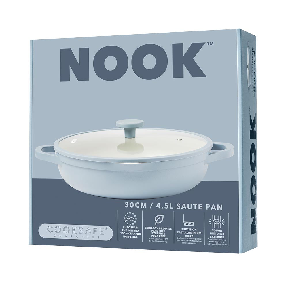 NOOK by Baccarat Saute Pan with Lid 30cm Denim