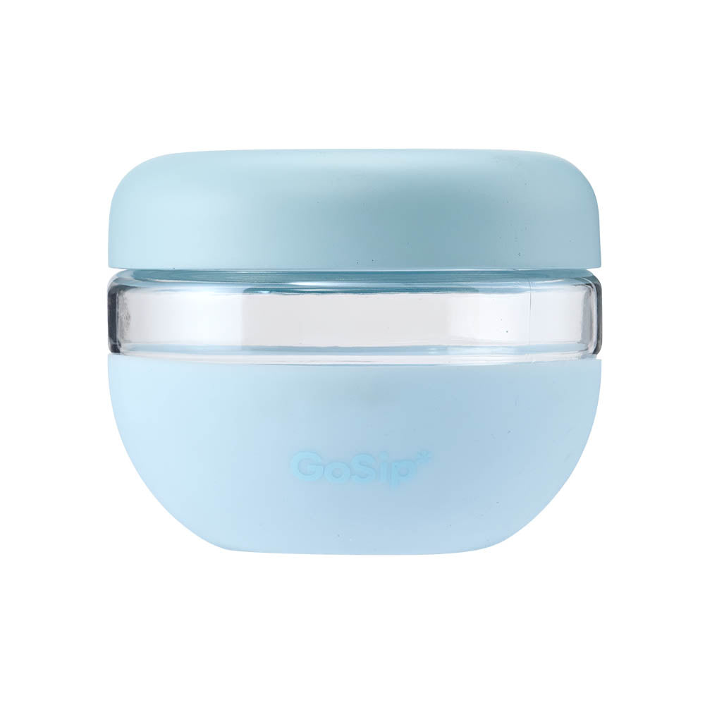 GoSip by h2 hydro2 Glass Food Jar 480ml Snap blue
