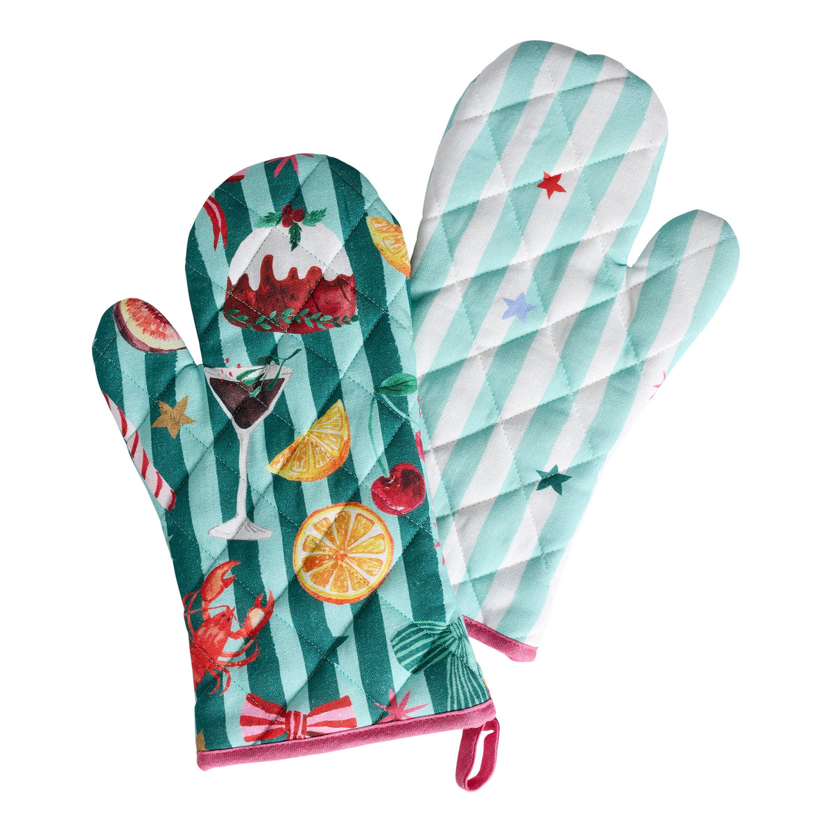 Porto Tis the Season Set of 2 Oven Gloves