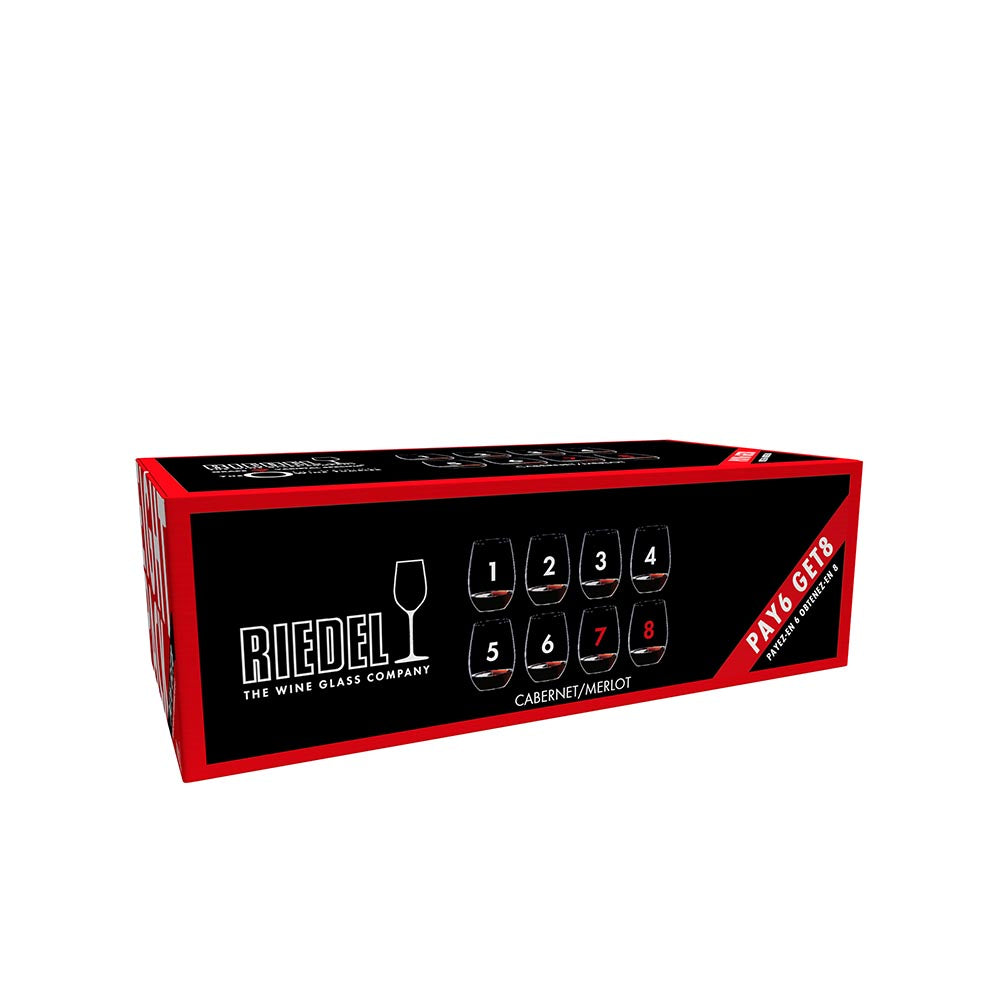 Riedel Set of 8 O Cabernet Wine Tumblers