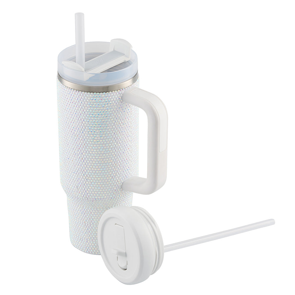 Avanti Luxe HydroQuench Insulated Tumbler with Two Lids White