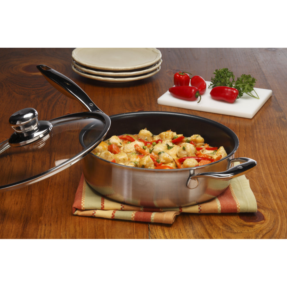 Swiss Diamond Nonstick Clad Induction 24cm 3L Saute Pan & Lid