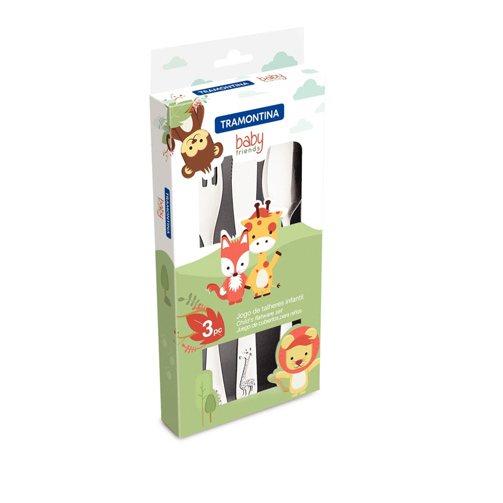 Tramontina 3 Piece Baby Cutlery Set - Robins Kitchen