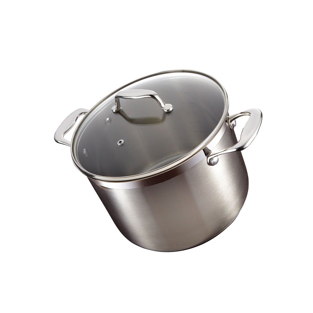Baccarat iconiX Stainless Steel Stockpot with Lid 7.2L/24cm at Robins Kitchen
