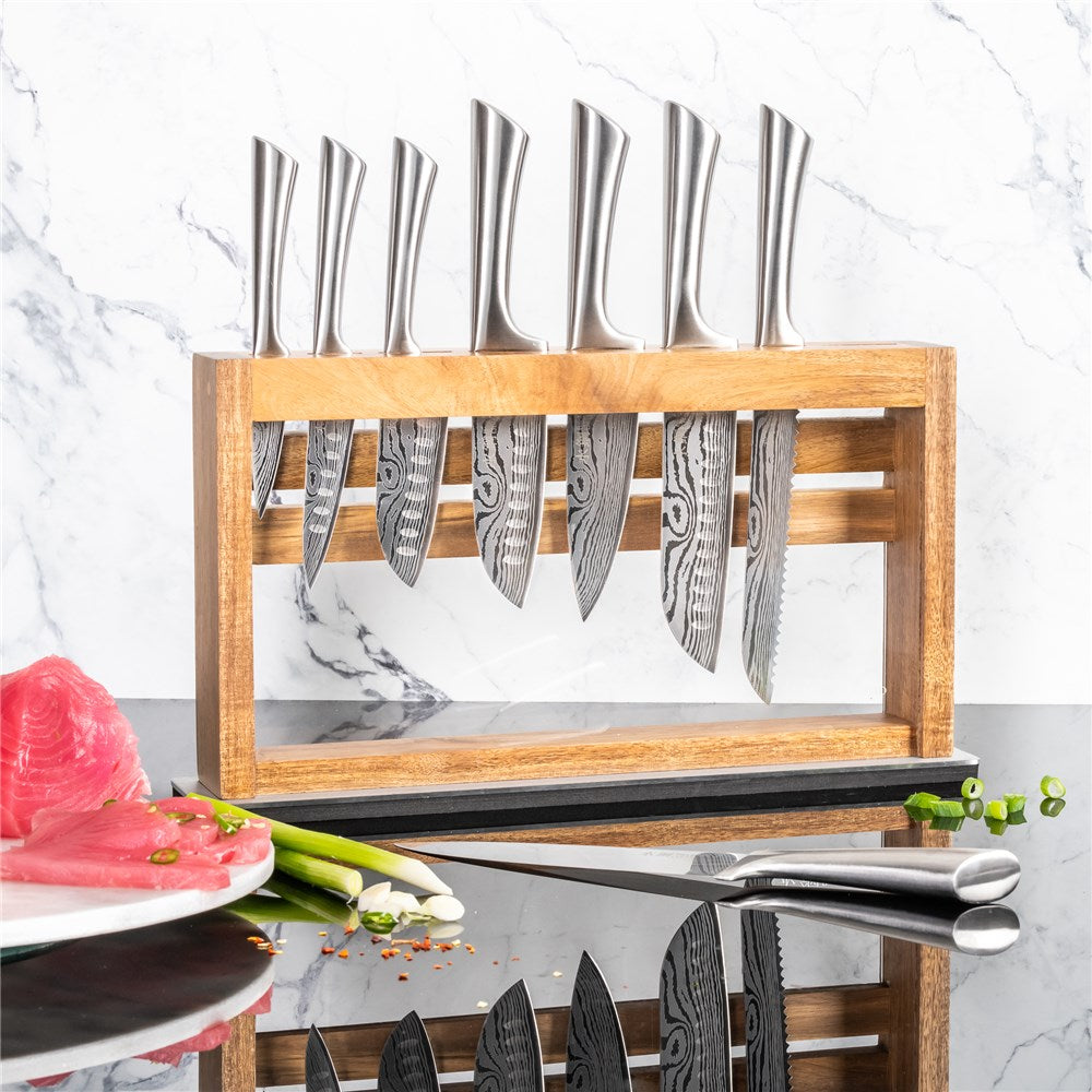 Baccarat Damashiro Okada 9 Piece Knife Block