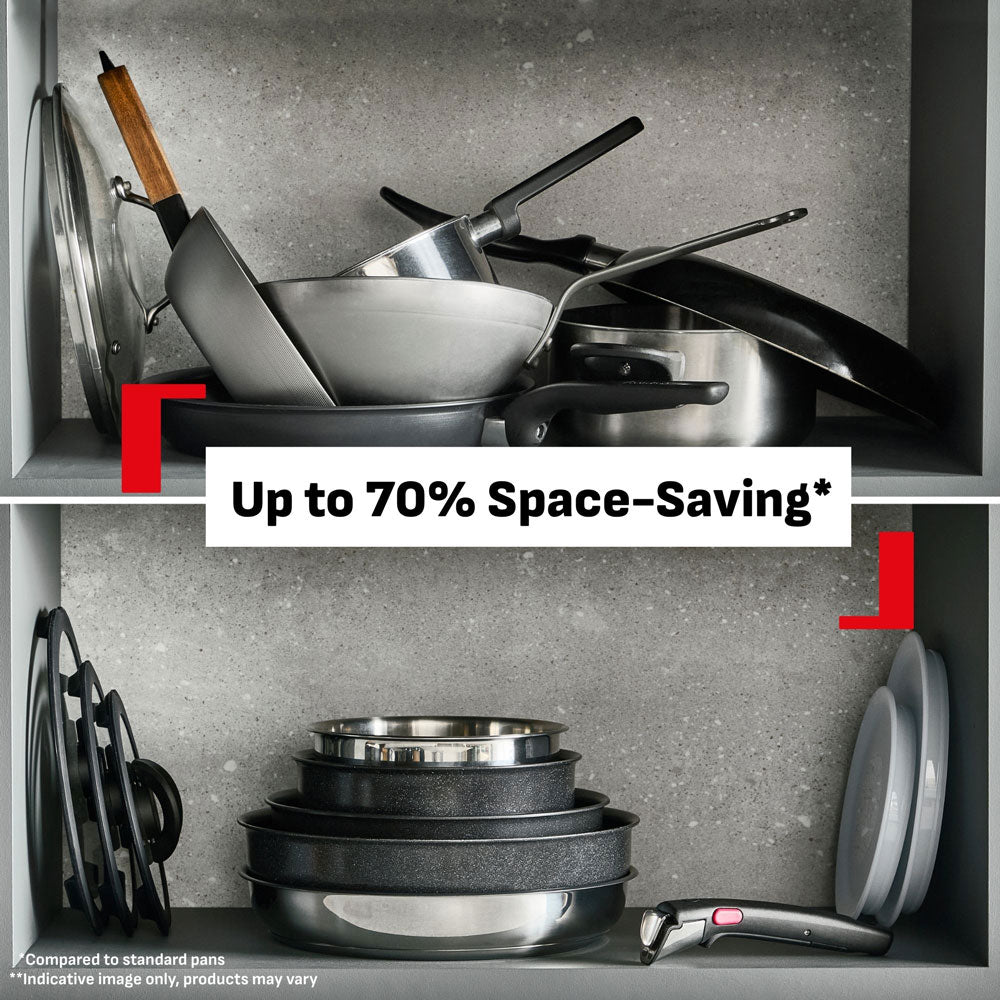 Tefal Ingenio Emotion+ Induction Uncoated Stainless Steel 13 Piece Induction Cookware Set