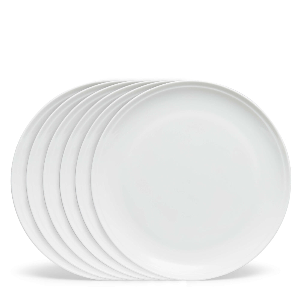 Salt & Pepper Edge Dinner Plates 27.5cm - Set of 6
