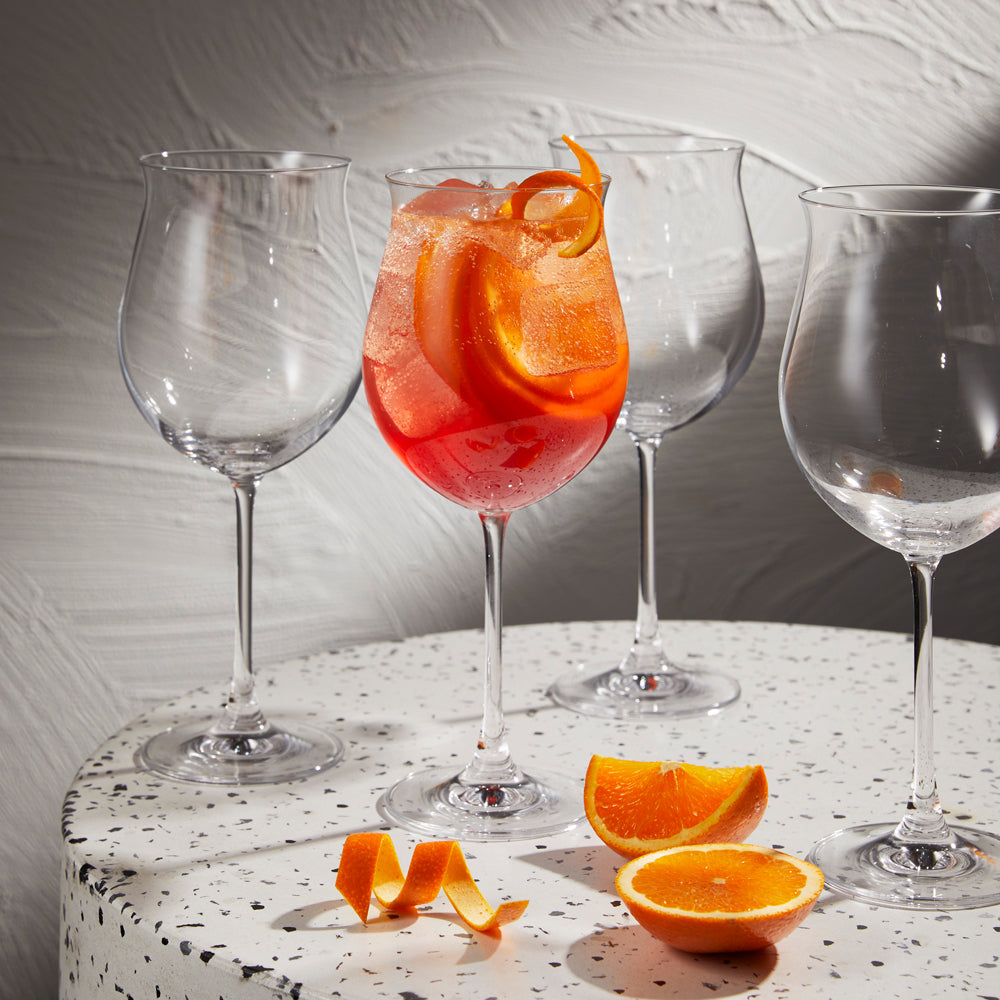 Alex Liddy Grand Cru Oversized Rhone Glass 660ml Set of 4 With Aperol Spritz at Robins Kitchen