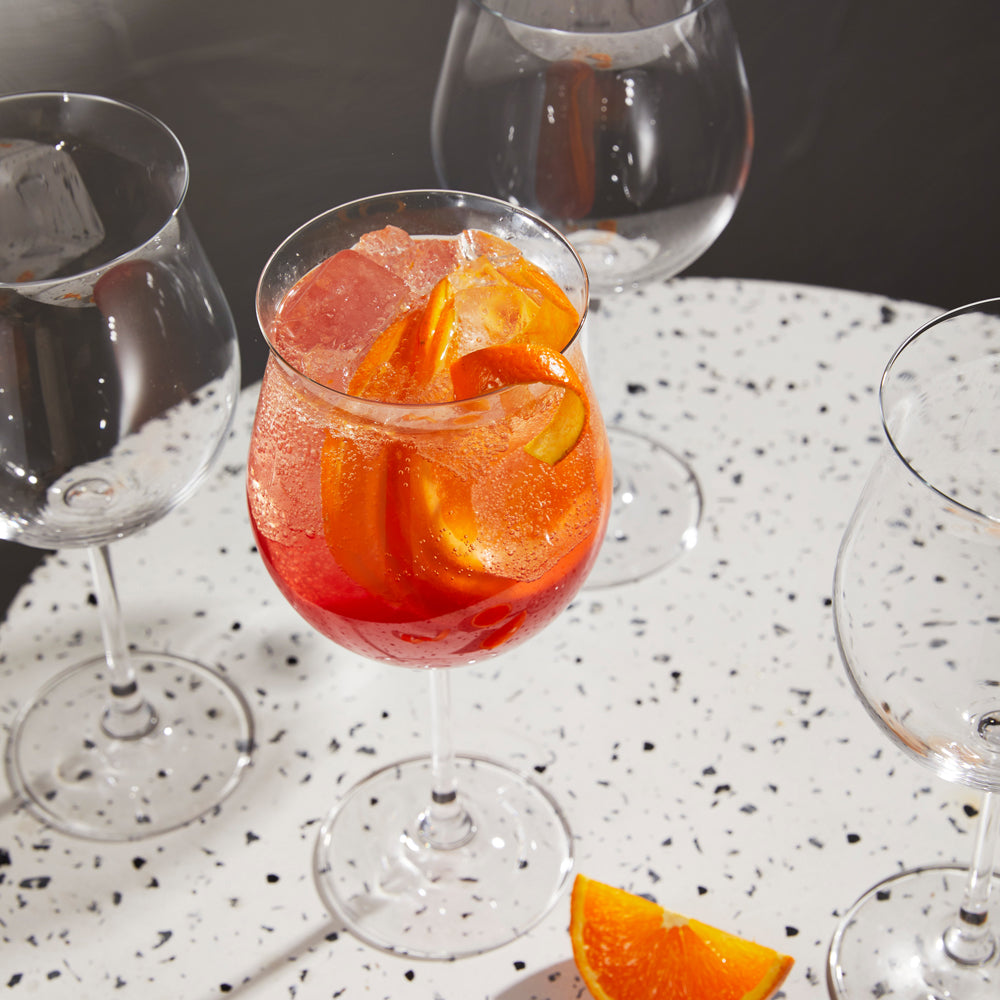 Alex Liddy Grand Cru Oversized Rhone Glass 660ml Set of 4 With Aperol Spritz at Robins Kitchen