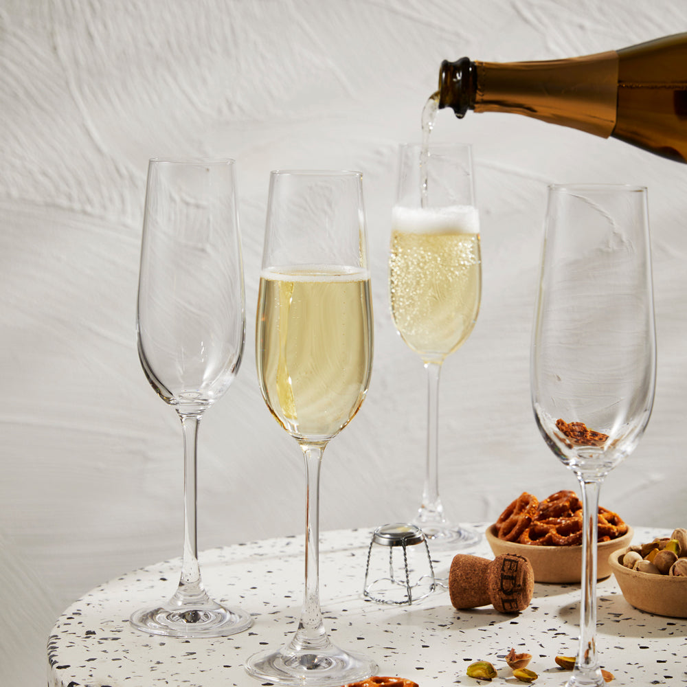 Alex Liddy Grand Cru Oversized Champagne Glass 180ml Set of 4 with Cheese Board at Robins Kitchen