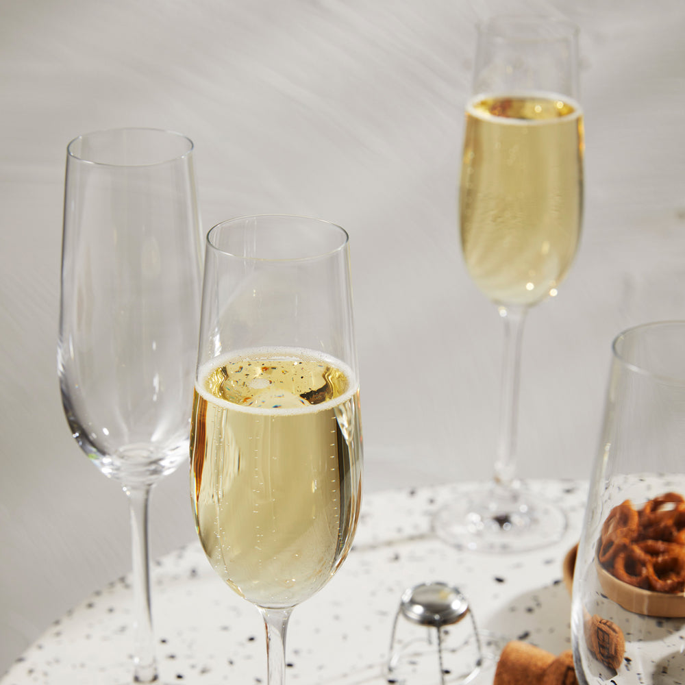 Alex Liddy Grand Cru Oversized Champagne Glass 180ml Set of 4 with Cheese Board at Robins Kitchen