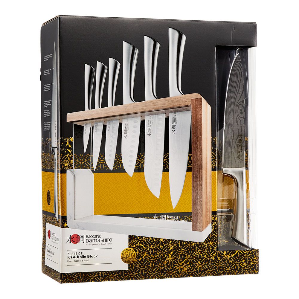 Baccarat Damashiro Kya 7 Piece Knife Block