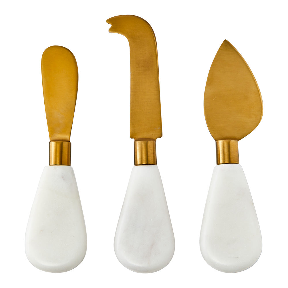 Alex Liddy Slate & Co Set of 3 Cheese Knives Marble Robins Kitchen