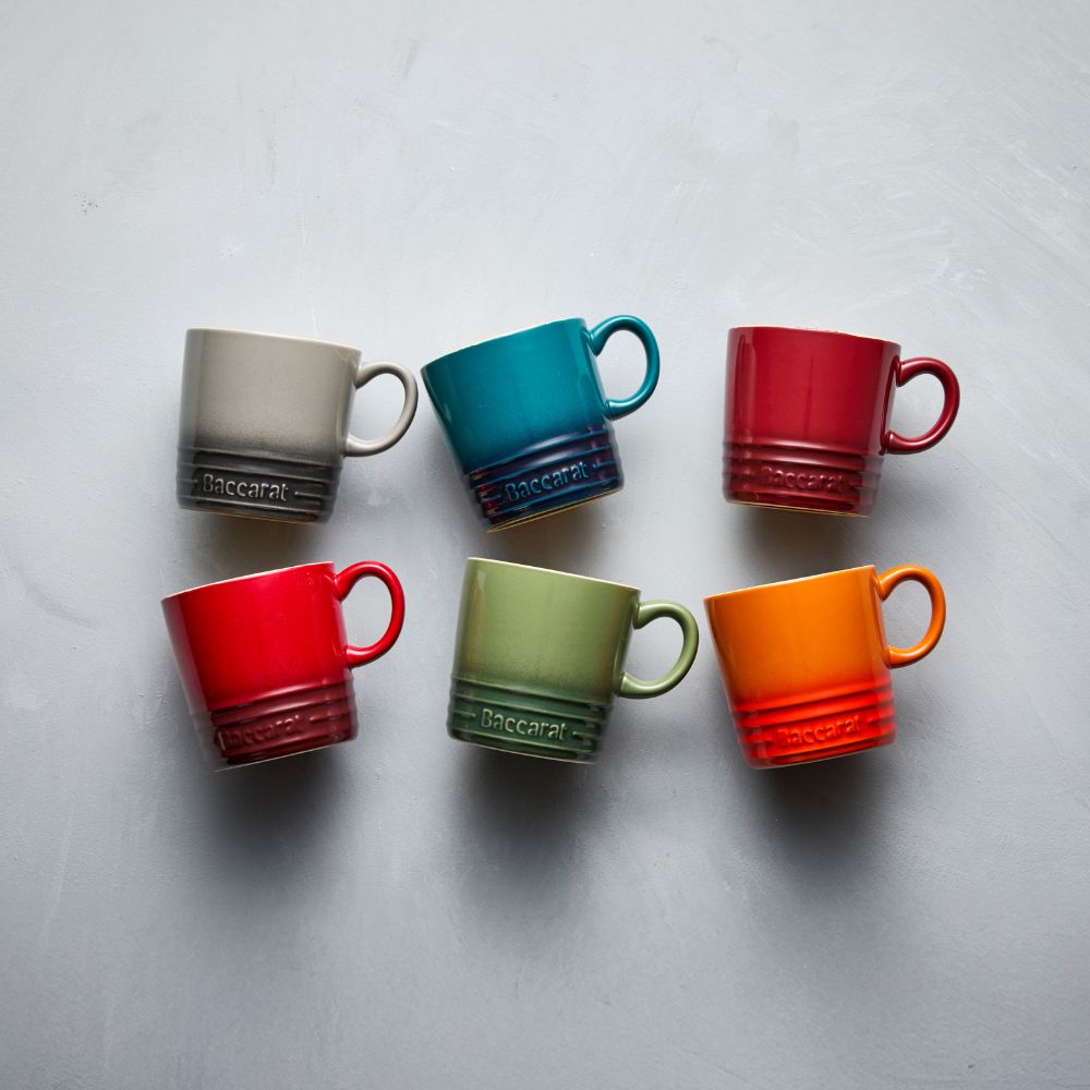 Baccarat Le Connoisseur Set of 6 Stoneware Mugs 350ml - Limited Edition