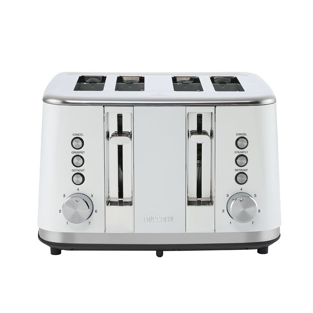 Baccarat The Brekkie Slice 4 Slice Toaster White