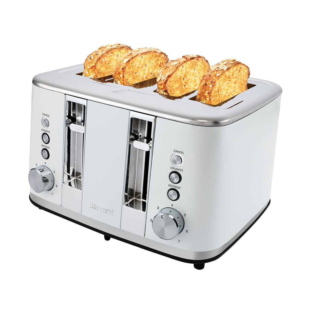Baccarat The Brekkie Slice 4 Slice Toaster White