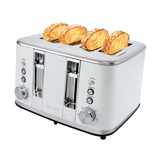 Baccarat The Brekkie Slice 4 Slice Toaster White