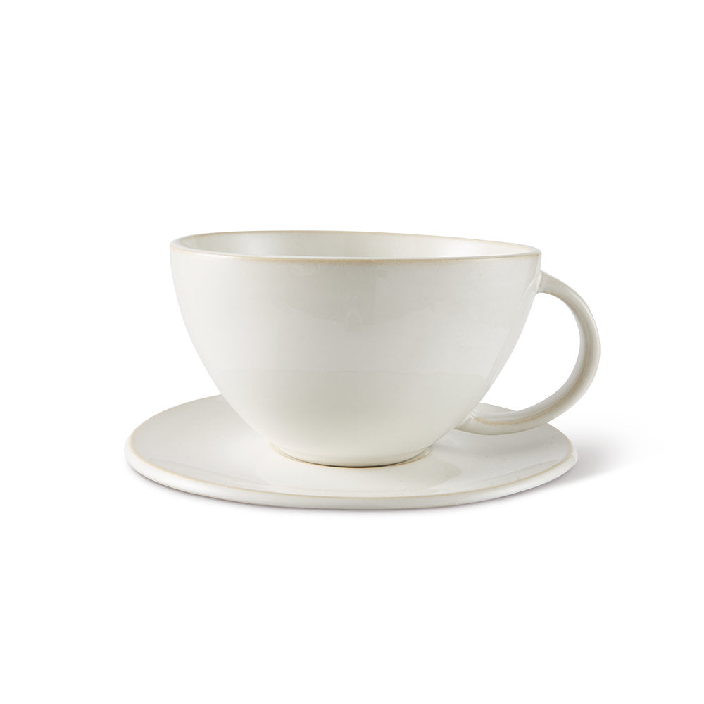 Salt & Pepper Riley Teacup & Saucer 320mL