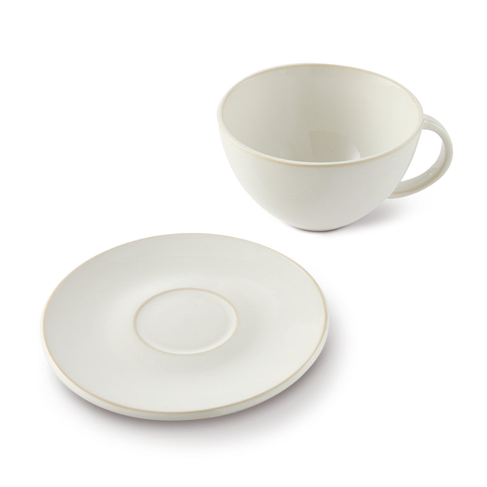 Salt & Pepper Riley Teacup & Saucer 320mL