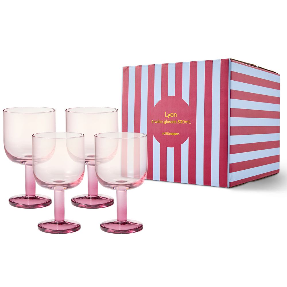 Salt & Pepper Wonderland Set of 4 Lyon Wine Glasses 300ml