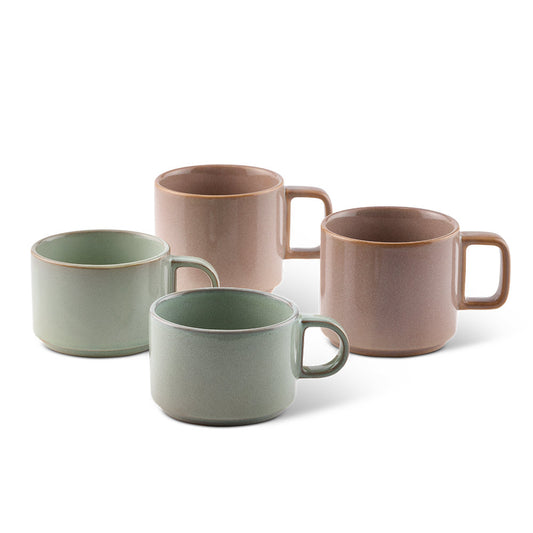 Salt & Pepper Lane Stackable Mugs Set of 4