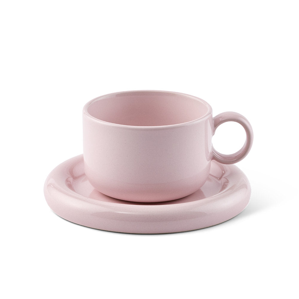 Salt & Pepper Finn Teacup & Saucer 240ml Set of 2