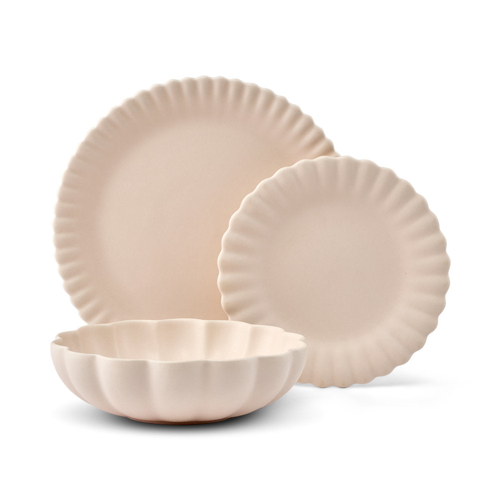Salt & Pepper Leif 12 Piece Dinner Set Organza