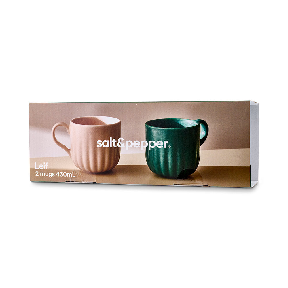 Salt & Pepper Leif Mug Set of 2 430ml