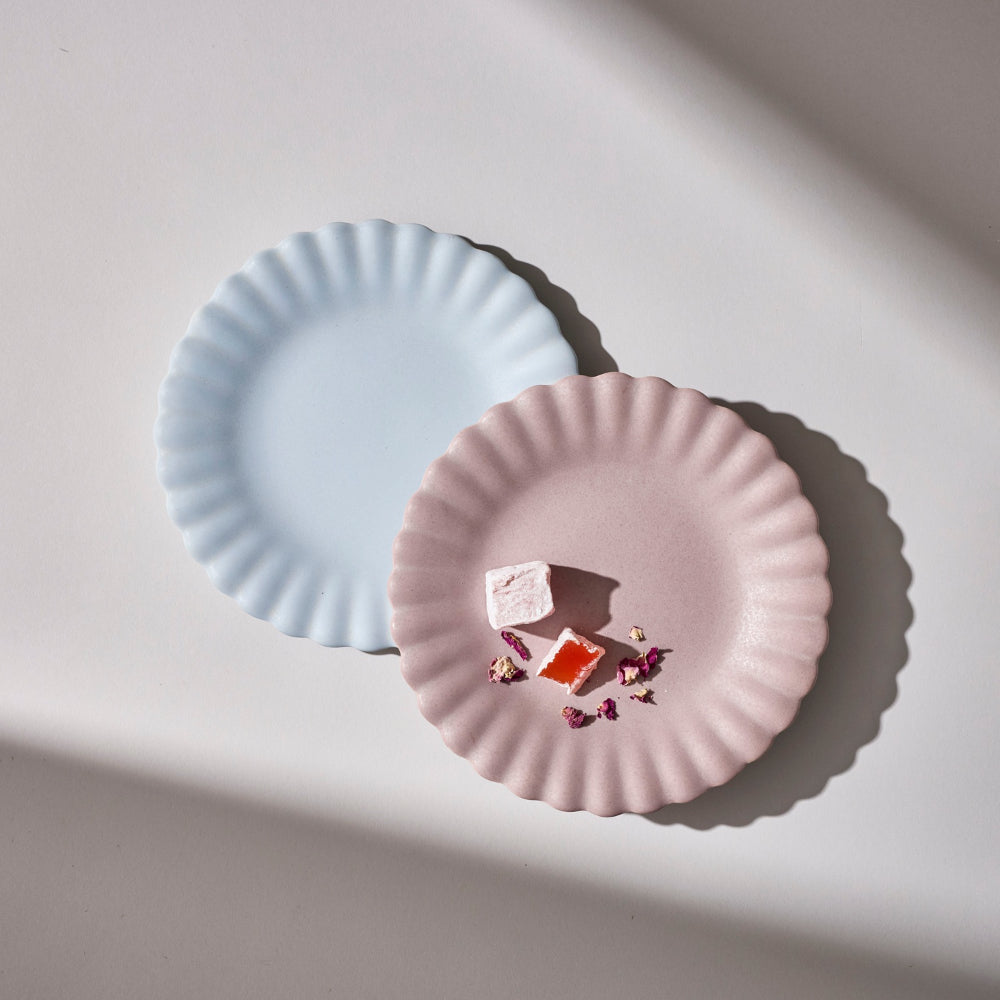 Salt & Pepper Leif Cake Plate Set of 2 20cm