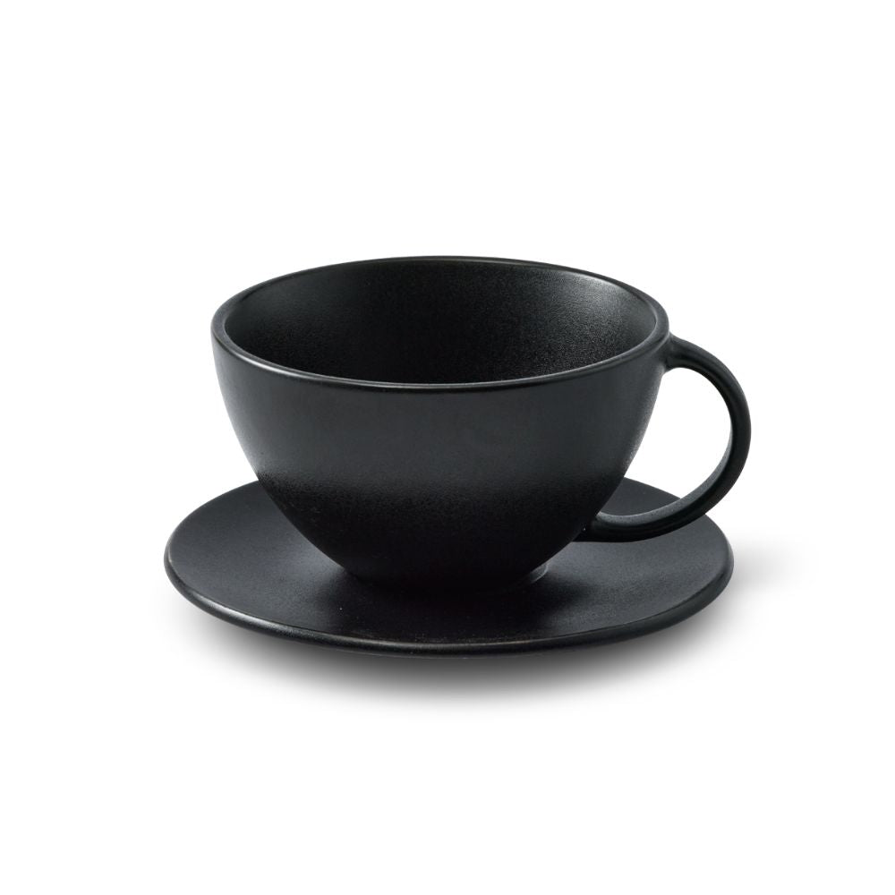 Salt & Pepper Riley Teacup & Saucer 320mL